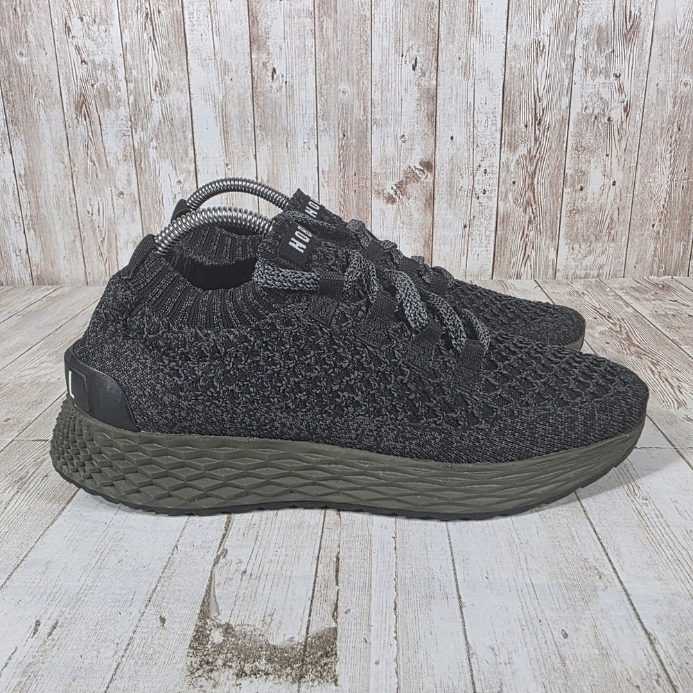 NOBULL Womens‎ Knit Runner Black Grey Olive Green Athletic Training Shoes Size 9